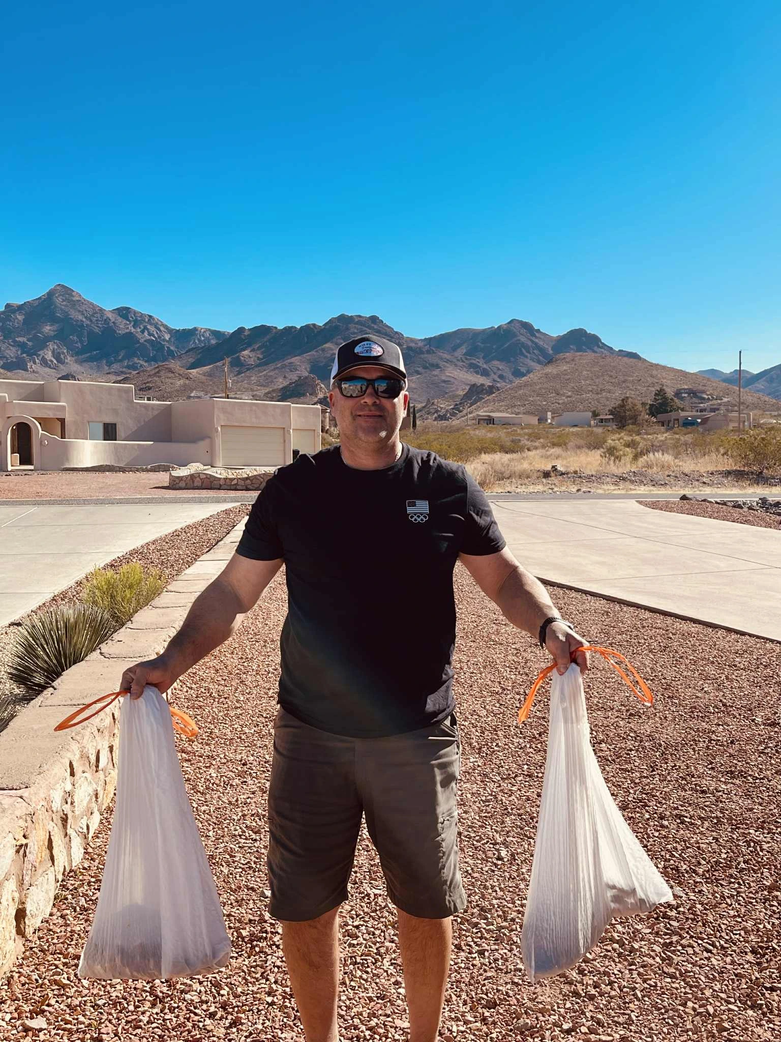 The Las Cruces backdrop